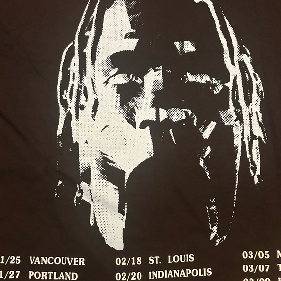 Travis Scott Black Astroworld Tour “Wish You Were Here T-Shirt Size Medium - Picture 9 of 9